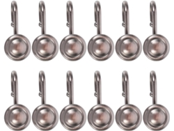 Juego De 12 Ganchos Para Cortinas Vintage De Aleación De Zinc, Fijaciones Redondas,