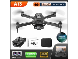 Minidron RC Bestvite A13 (1080p, 18 minutos de duración de la batería, negro)