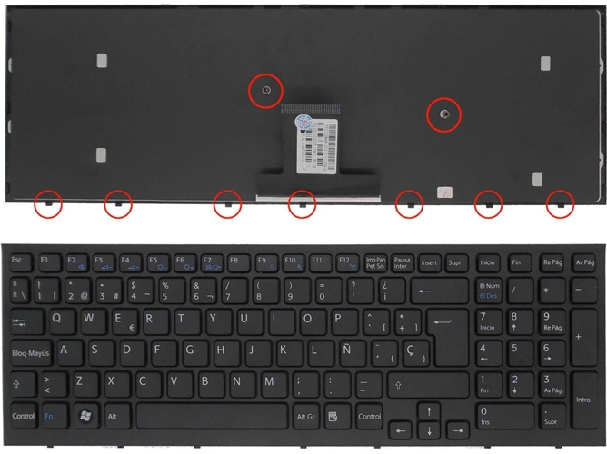 Teclado para Portátil Sony Vaio Pcg-71211M VPC-Eb4Z1E VPCeb4Z1E Pcg-71311M