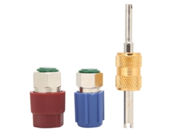 Adaptador Convertidor De Ca De Alto/bajo Voltaje R12 R22 Hembra 1/4 Sae A R134a Macho, 3 Piezas