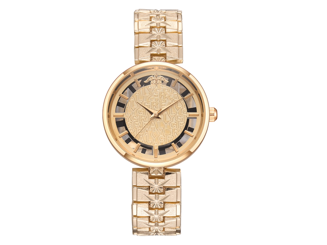 Reloj Casual De Estilo Coreano Para Mujer Con Correa De Cuero Zlf0532-c (rosa Y Rojo)