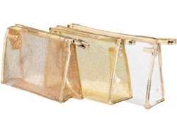 Juego De 3 Neceseres Transparentes Para Maquillaje, Estuche Portátil Y Elegante Bolsa De Aseo.
