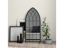 Espejo Hierro Negro Para Uso Interior 100x45 Cm
