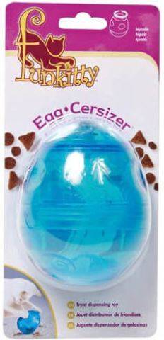 Petsafe Funkitty Eggcersizer juguete para gattos rellenar con golosinas o pienso dispensador de interactivo azul chadog 80