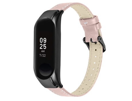 Correa de piel auténtica para Xiaomi Mi Band 7 - rosa