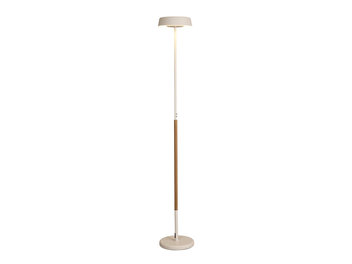 Lámpara de pie blanca y madera Ø 26 cm NOA II LED 15W MANTRA ILUMINACIÓN