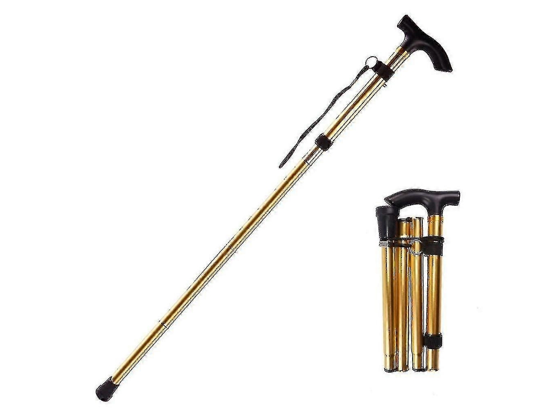 Bastón plegable ajustable para senderismo, trekking y otras actividades al aire libre. Base deportiva. Fabricado en aleación de aluminio. Incluye 1 unidad. El mejor regalo.