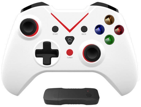 YIZHOOD Gamepad inalámbrico para controladores de juegos para consola X-Box-One X-Series X Ps3 con receptor 2.4GNegro YIZHOOD