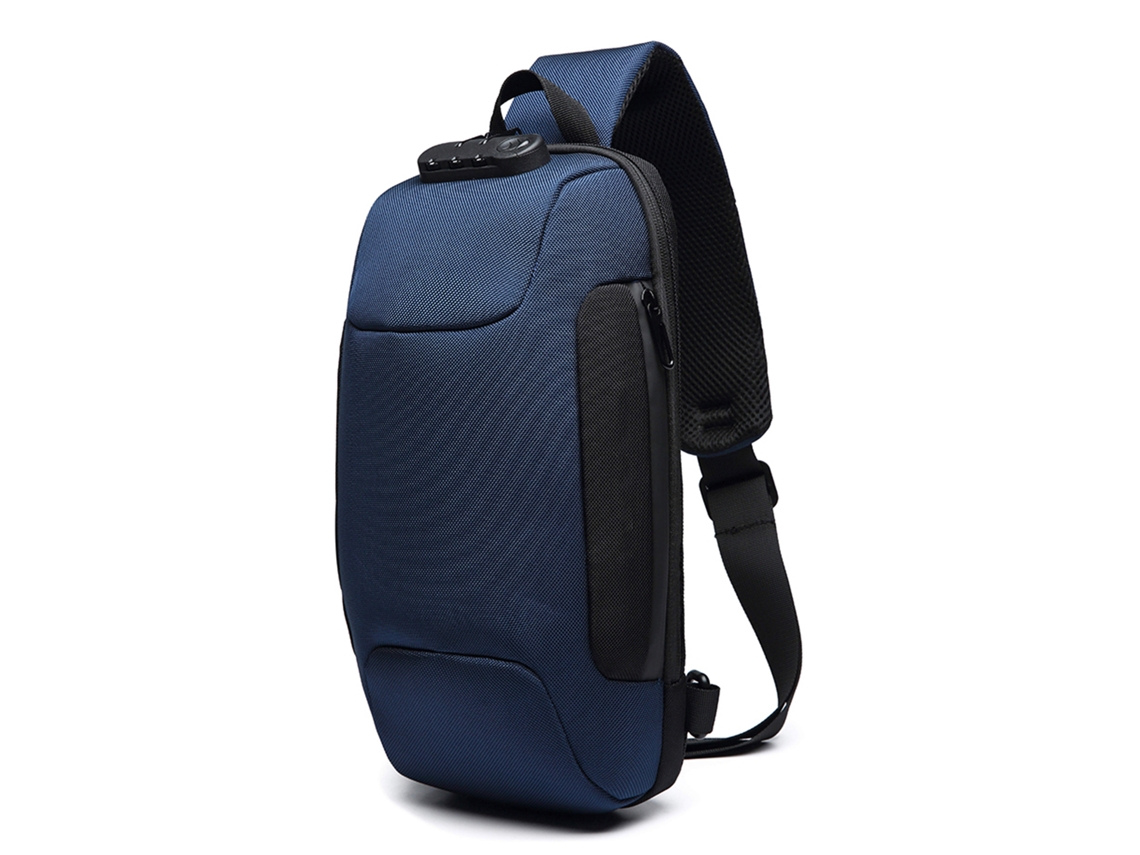Mochila De Hombro Para Hombre, Resistente Al Agua, Para Exteriores, Con Código Antirrobo, De Tela Oxford.