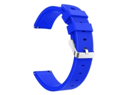 Correa de Silicona 20mm textura de arrugas en la frente para head Wrinkles Texture Soft Silicona Watch Band For Samsung Galaxy Watch Active SM-R500 - azul claro