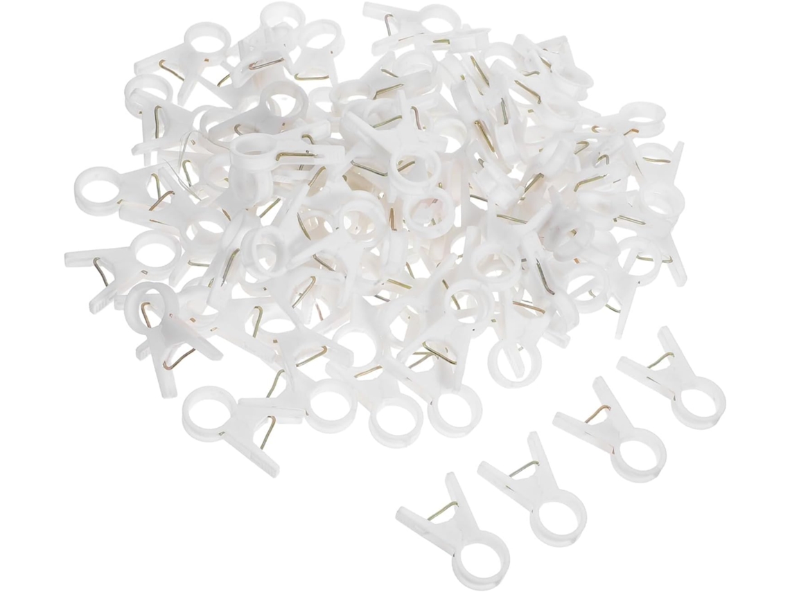 Juego De 100 Pinzas De Plástico Para Plantas Trepadoras.