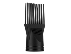 Accesorios Para Secador De Pelo: Difusor, Peine De Doble Agarre, Tamaño 4,2-4,5 Cm, Material Plástico Negro.