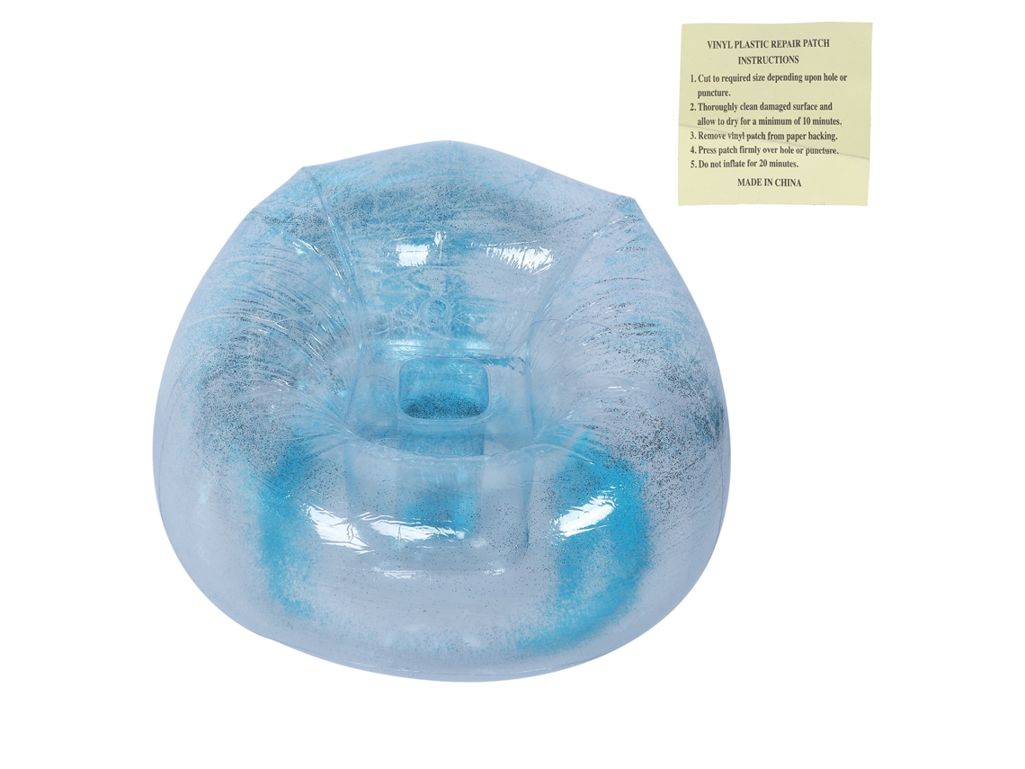 Sillón sofá plegable inflable y transparente para adultos, para descansar y tomar una siesta.
