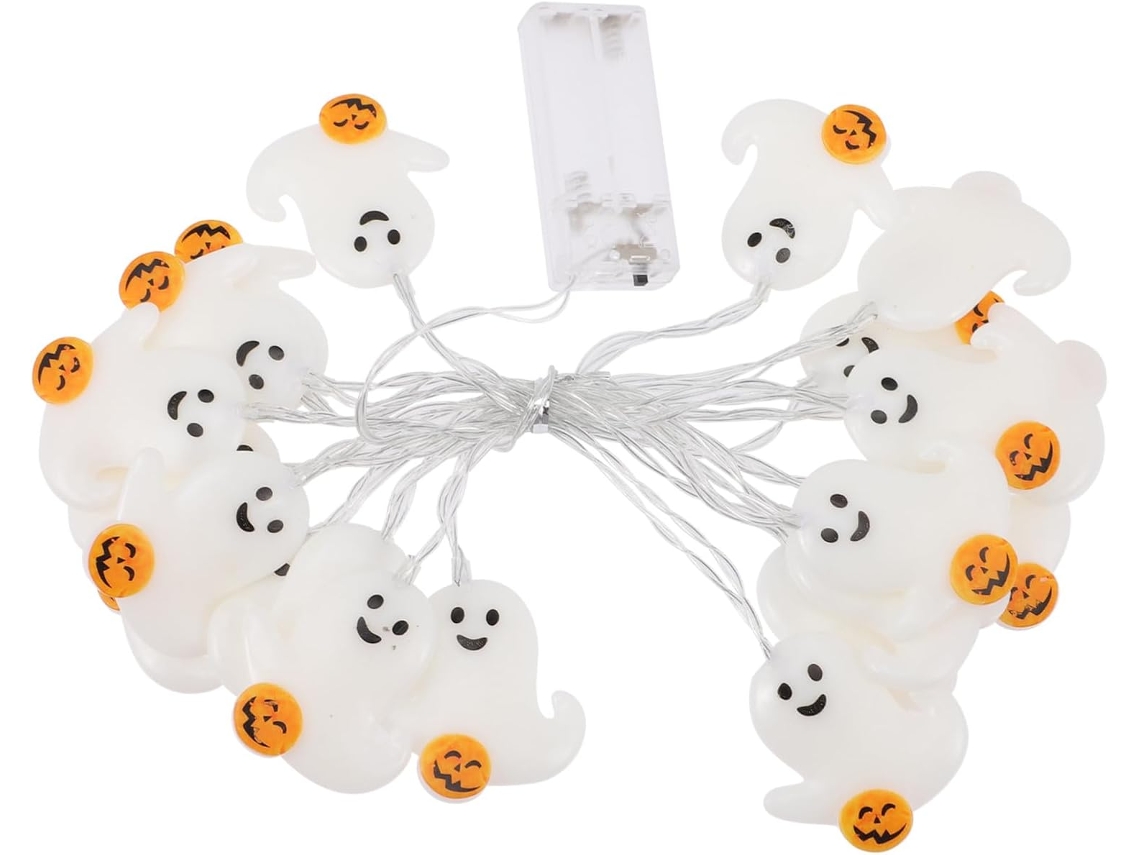 Fantasmas Led Iluminados Para Halloween, Decoración Colgante A Pilas Para Fiestas, Ambiente Espeluznante.