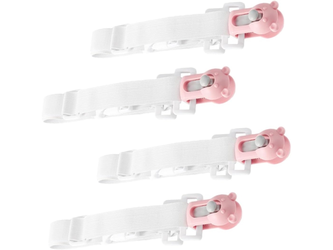 Juego De 4 Rosa. Clips Antideslizantes Para Edredón,