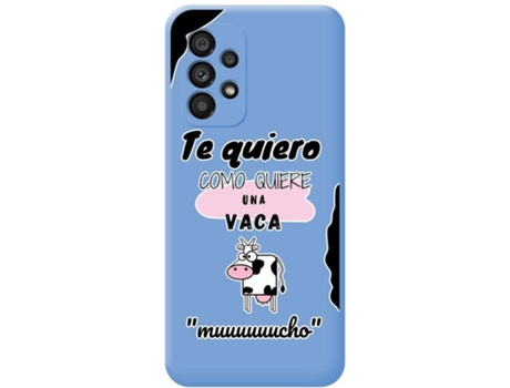 Carcasa para Samsung Galaxy A53 5G TUMUNDOSMARTPHONE Silicona Líquida Dibujos Azul
