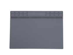 Almofada de reparo de silicone resistente ao calor para soldagem, telefones e computadores, 350x250x4mm, cinza