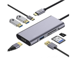 Hub Usb C YIZHOOD Inf134 Gris