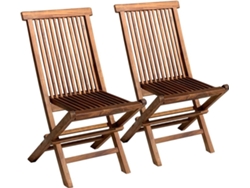 Sillas BENEFFITO Salento (Castaño - Madera Teca - 45 x 40 x 90 cm)