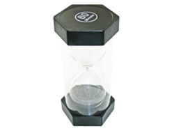 Reloj de arena Eduplay, juguete negro con 60 minutos de juego educativo y colorido.