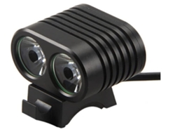 8000 Lumen 2X Led T6 Faro de bicicleta 2 T6 Led Bombillas de ciclismo Accesorios de bicicleta Negro-Negro ENZONS