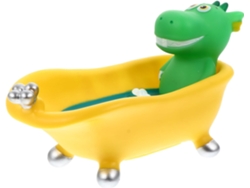 Saboneteira Com Design De Dinossauro E Escorredor, Feita De Vinil Resistente, Para Banheiro, Cozinha E Quarto Infantil