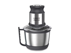Picadora De Carne Eléctrica 800w, Vaso Cristal Con Asa 3l. Diferentes Funciones Picado Y Corte, Con Cuchillas Acero. 2 Velocidades