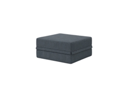 Sofá Modular Puff Convertible Veludo Regular Cinza