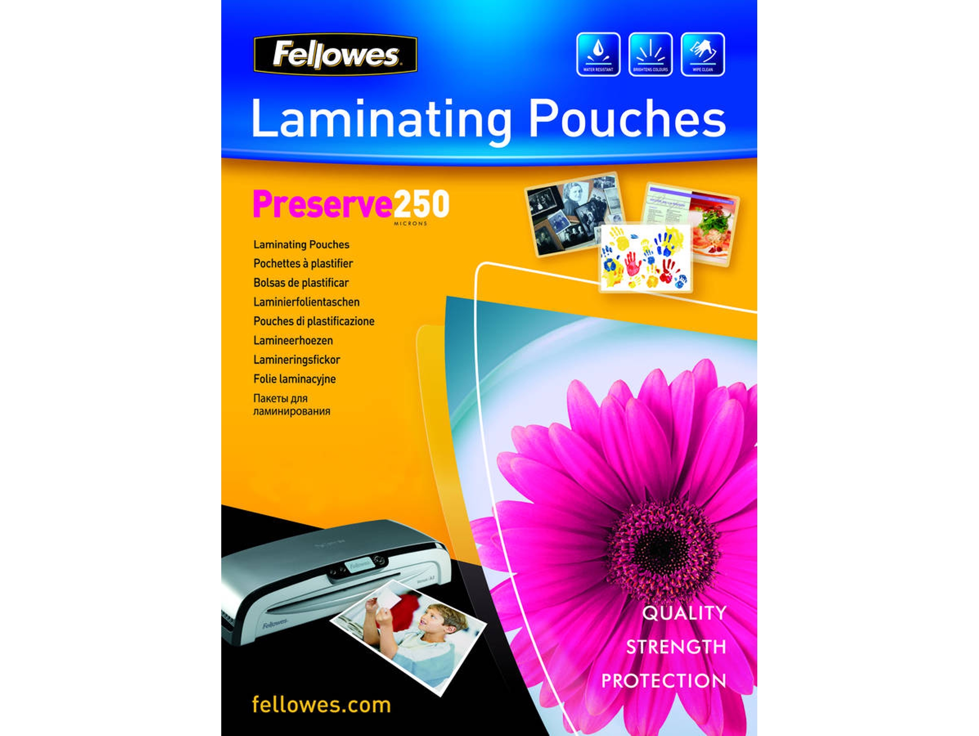 Fundas de Plastificar FELLOWES 5401802 Transparente (100 un - A4)