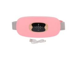 Cinturón Lumbar Eléctrico Rosa Con Calefacción Para La Menstruación Femenina.