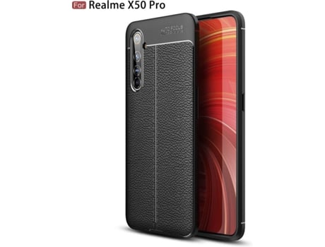Carcasa Realme X50 PRO Rugged Leather Negro