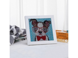 Pintura de diamantes con bordado de gato y diamantes de imitación para decorar el hogar