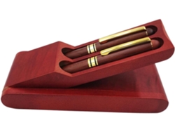 Juego De 3 Estuches De Madera Para Bolígrafos, Ideales Para Negocios. Estuche Multifuncional Compacto.