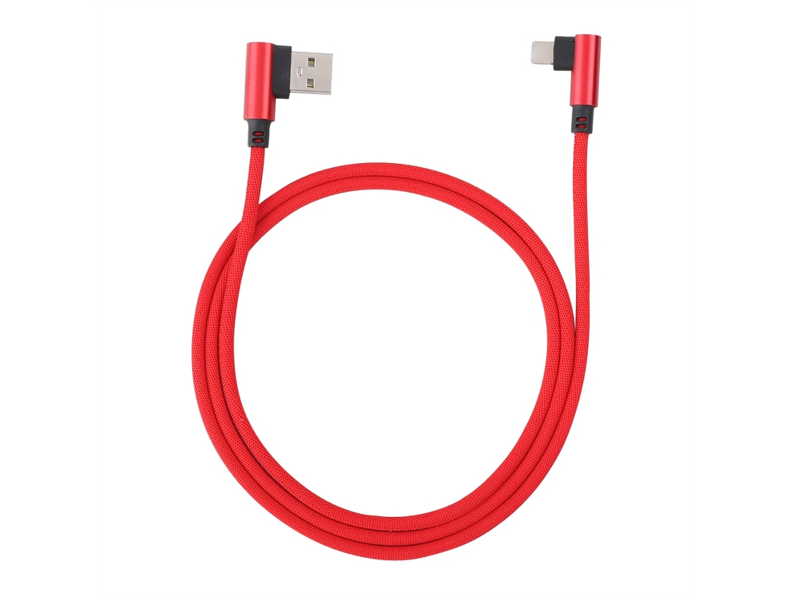 Cable De Datos Usb De Carga Rápida Para Juegos Móviles Elbow 1m Para Iphone Cable De Datos Rojo Cable De Carga Cable Móvil Cable De Teléfono Cable Cable De Datos (carga Rápida Para Juegos Móviles Transmisión De Datos)