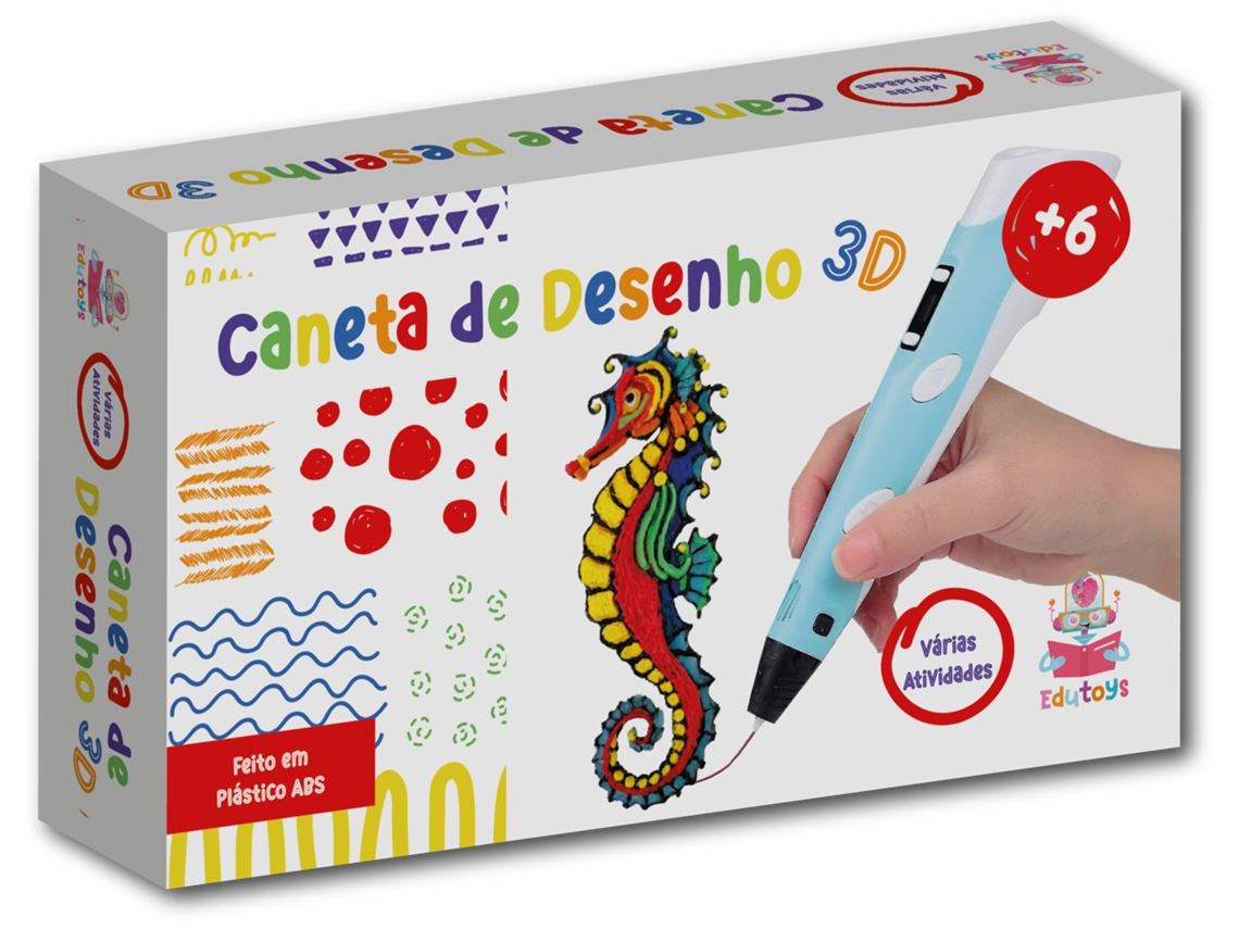 Juguete Creativo EDUTOYS Bolígrafo de Dibujo 3D (Edad Mínima: 6 Años - 1 Unidad - Envío Aleatorio)
