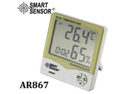 Estación Meteorológica Con Higrómetro, Termómetro E Higrómetro Digital Lcd Smart Sensor Ar867, Calendario Y Despertador.