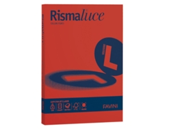 FAVINI Rismaluce Papel para Impresora de Inyección de Tinta A4 210X297 Mm 50 Hojas Rojo