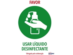 ETQ AVERY COVID A4 - USAR DESINFECTANTE