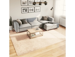 Alfombra De Pelo Corto Suave Lavable Huarte Beige 240x340 Cm