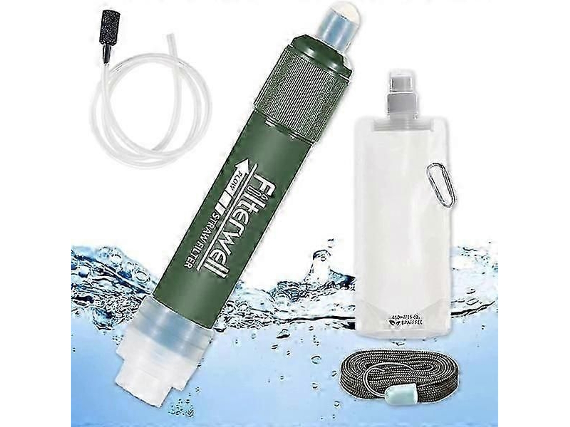 Filtro de agua portátil con carbón activado, purificador de agua ELECTVAULT1