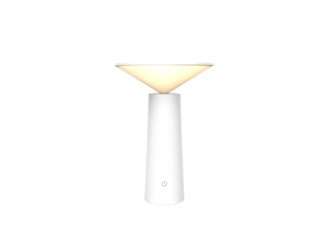 Lámpara táctil recargable USB radio luz blanca