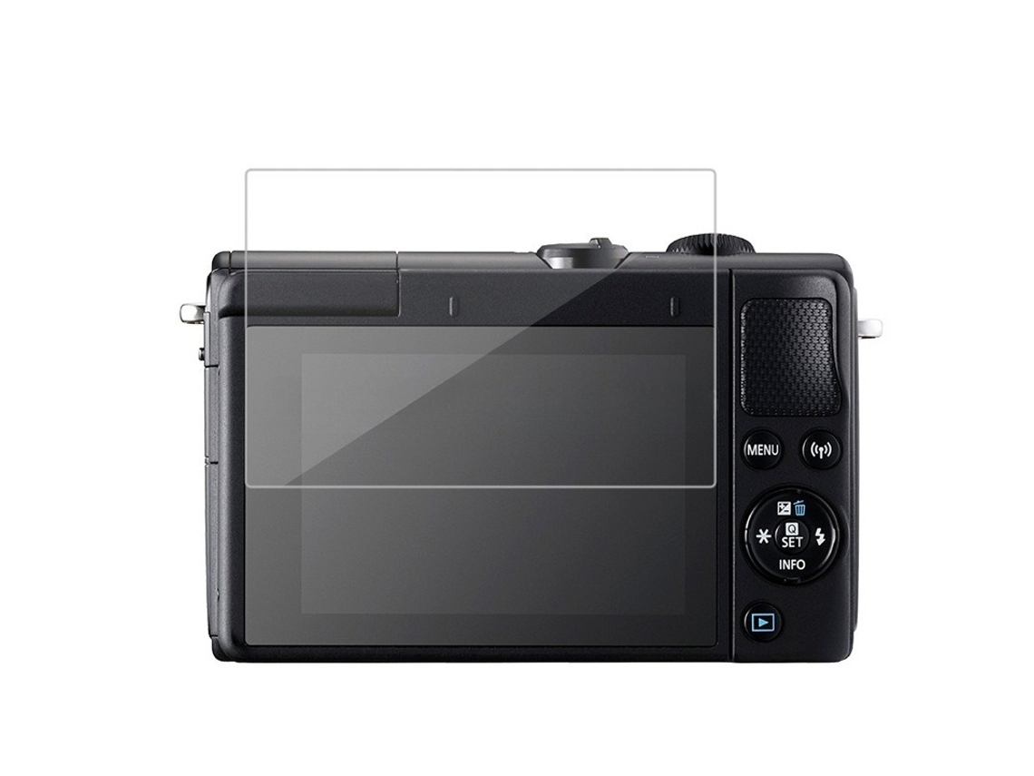 Juego de 5 protectores de pantalla de vidrio templado antirroturas con arco para Canon EOS M6 DIGITALLAB