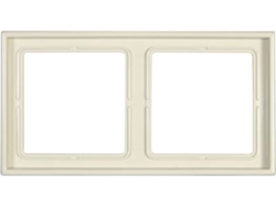 2fach Rahmen Ls 990 Crema Weiß Ls982w Jung (ls982w)