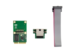 Tarjeta De Red Gigabit Pcie Mini Realtek Rtl8111f Con 1 Puerto Lan Ethernet, Color Verde Industrial.