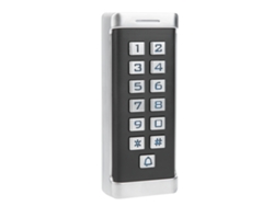 Panel De Teclado Metal Rfid 125khz Con Retroiluminación Para Control De Acceso Wiegand26 Tarjeta Contraseña