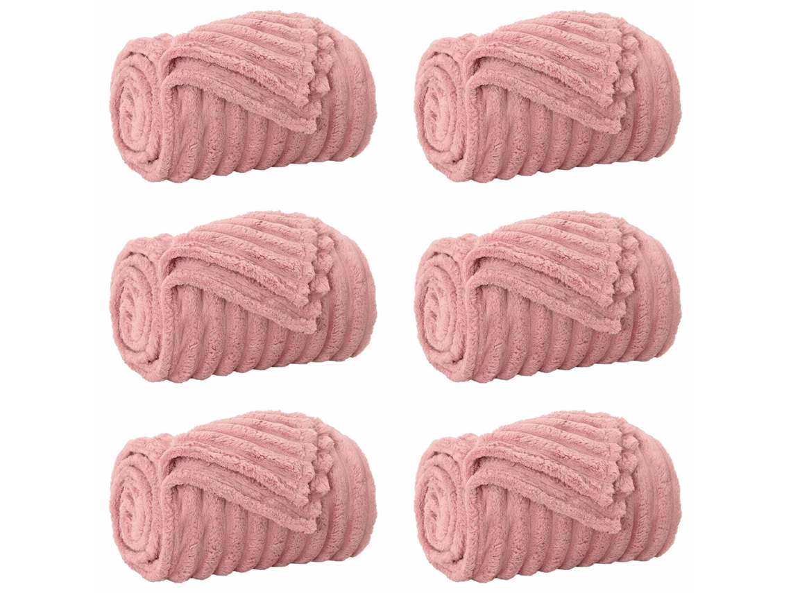Mantitas De Sofá 6 Uds Rosa 270 X 240 Cm Lana