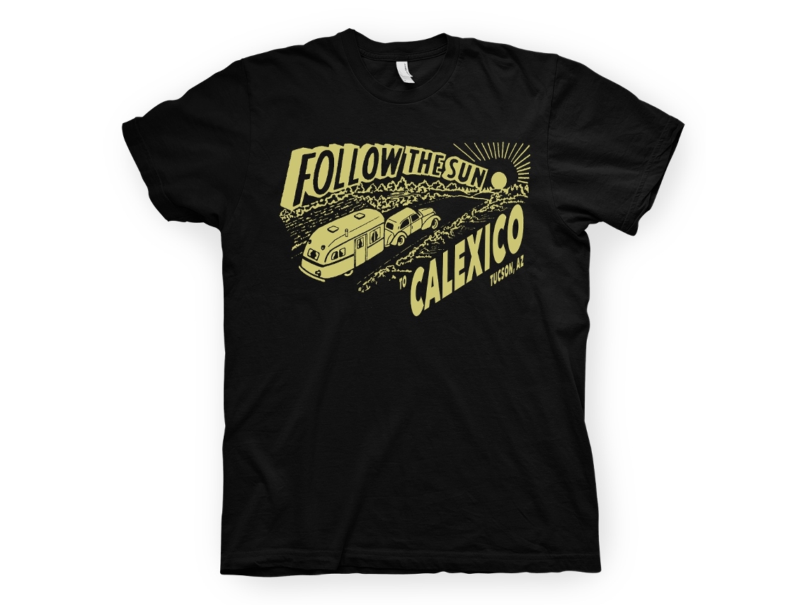 Calexico Follow The Sun T-shirt Rockinstone Unisex Adults Best Sellers Size:xxxl