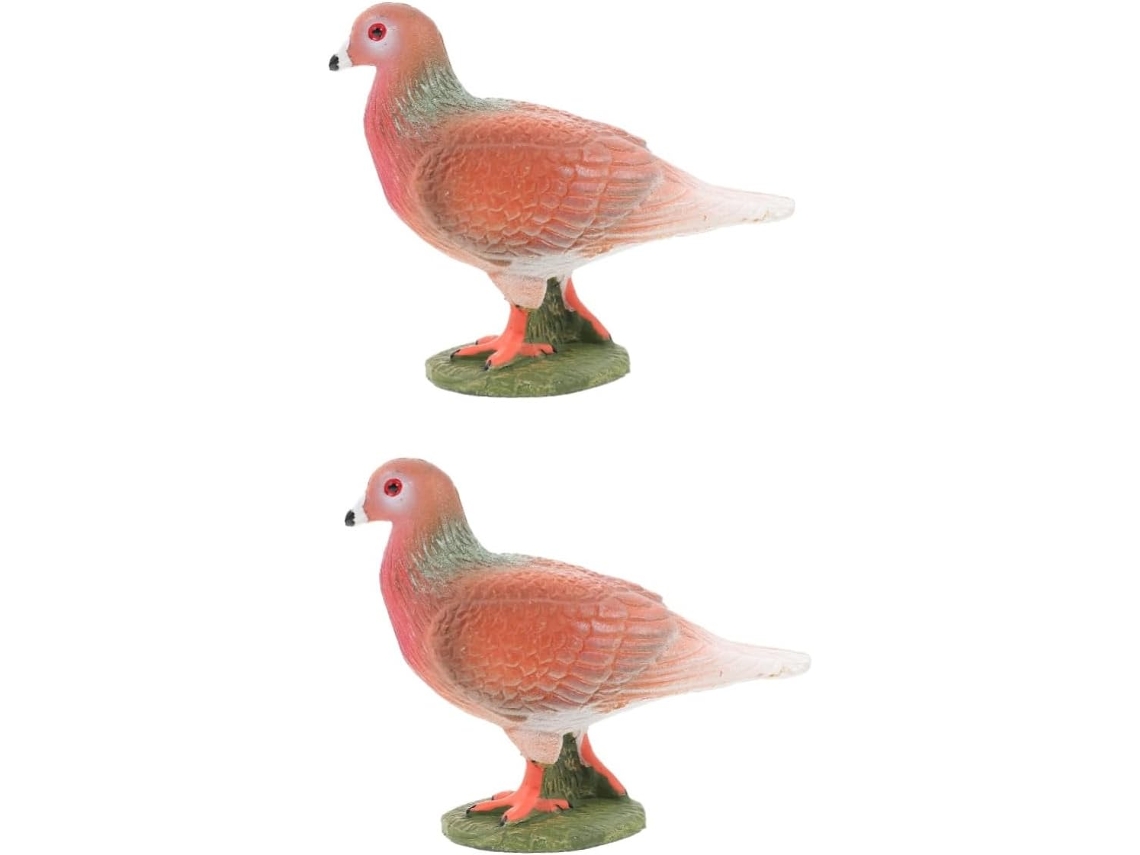 Figura Decorativa De Paloma De Plástico De 2 Piezas Para Jardín.