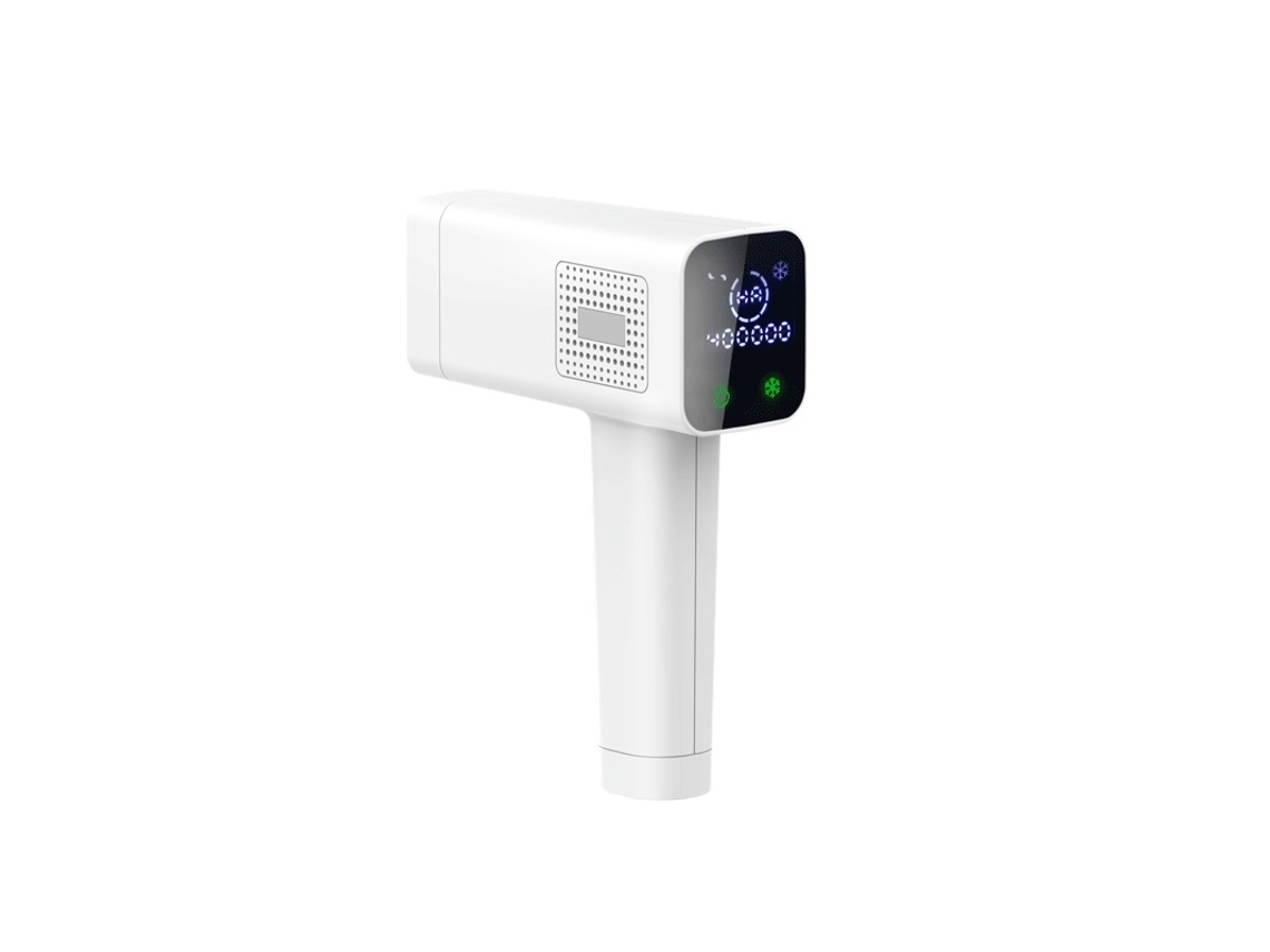 Dispositivo de depilación IPL Bisbisous con refrigeración de doble semiconductor y pantalla táctil (blanco)