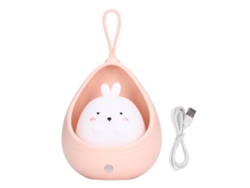 Lámpara De Noche Led Blanca Con Forma Conejito, Sensor Inducción Y Cable Usb Para La Habitación Los
